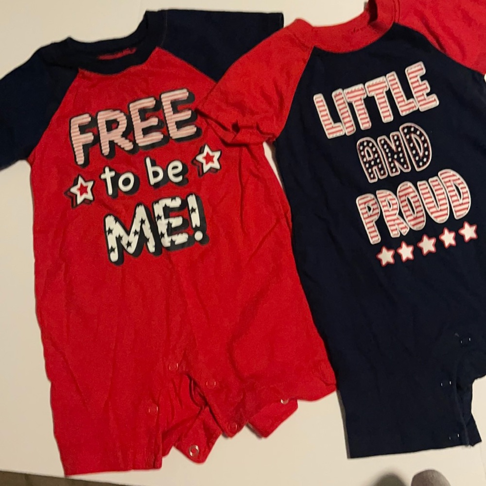 Patriotic rompers